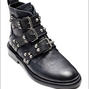 Zadig & Voltaire Laureen spike buckle boots